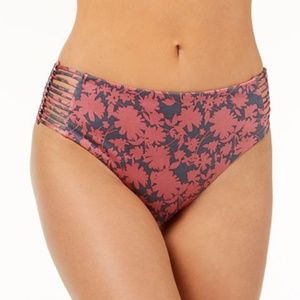 Dolce Vita High-Waist Bikini Bottoms Rose Floral